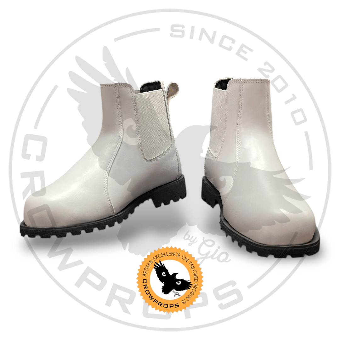 Tanker Orca White Short Boots | CROWPROPS